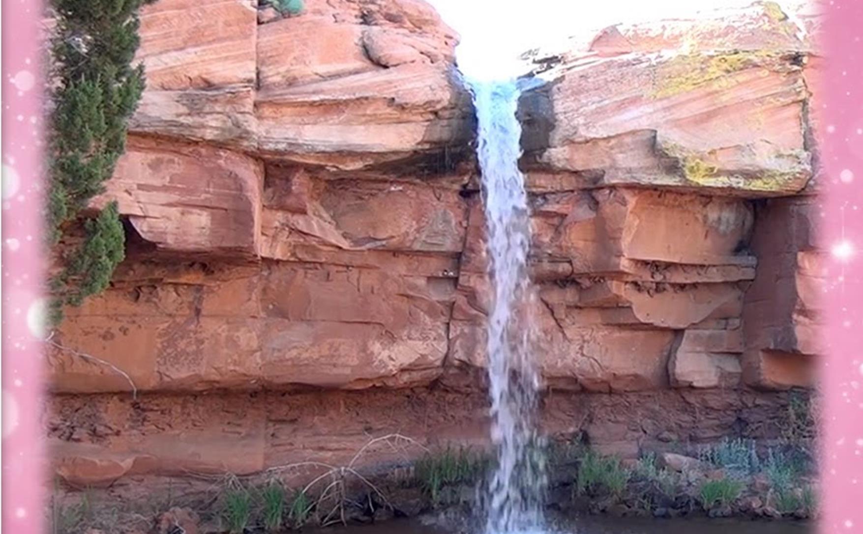 1hour Desert Waterfall Sound for meditation relaxation focus or sleep